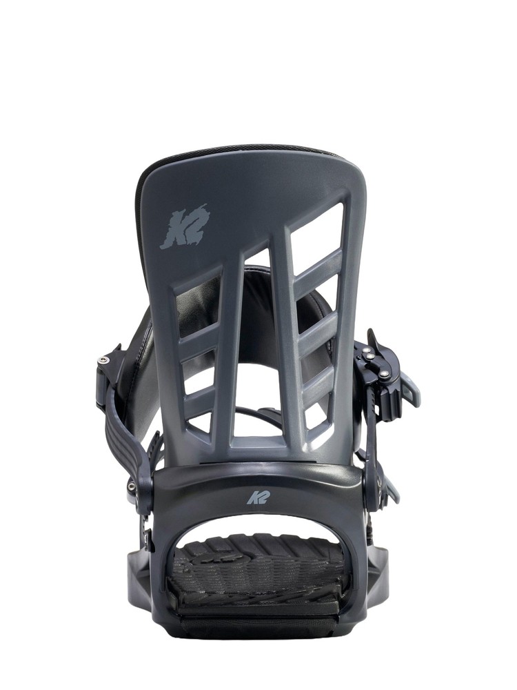 K2 Indy Men's Snowboard Bindings, Black/Grey, Medium MY26