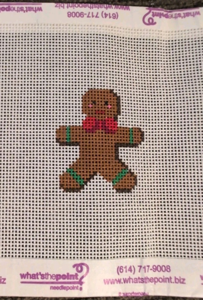 3 Christmas Themed Needlepoint Canvas