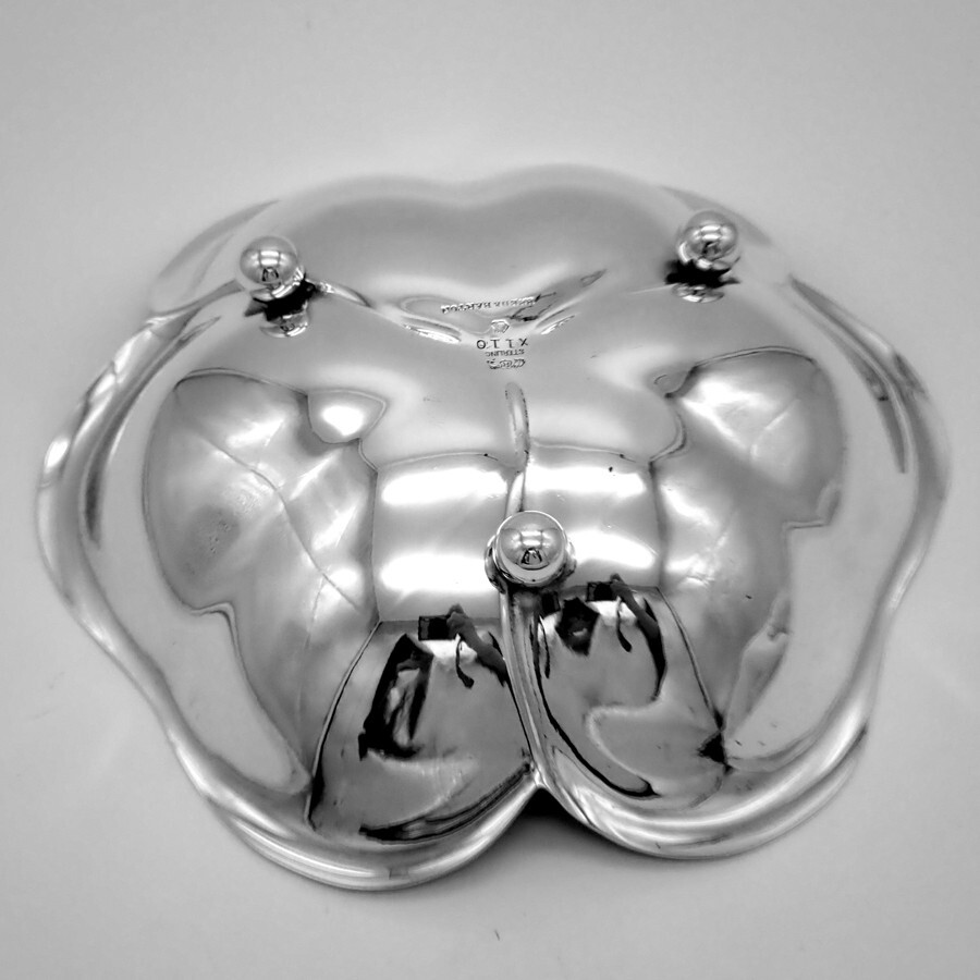 Clover Leaf Bowl X110 Reed Barton Sterling Silver 1937 Date Mark
