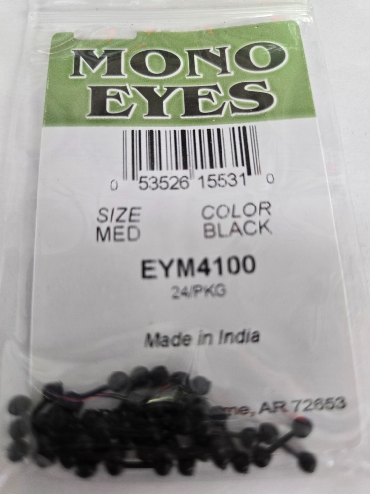 Mono Eyes  "   Black  "  Size: MED   24 per pack