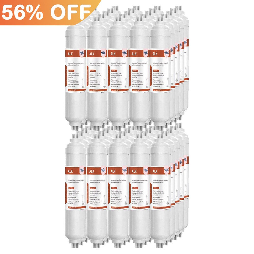 1-50 Pack PH+ Alkaline 6 Stage Reverse Osmosis Drinking Water Filter Replacement