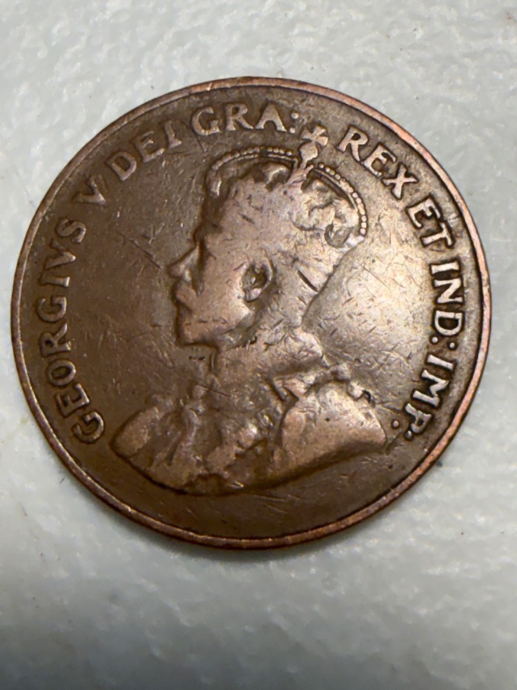 1921 Canada 1 cent coin