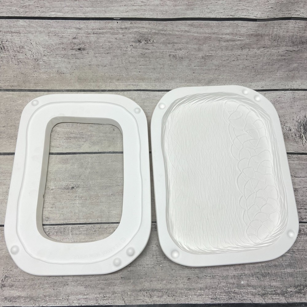 Vintage 1988 Teddy Bear Ceramic Casting Mold Rectangle Serving Platter #180