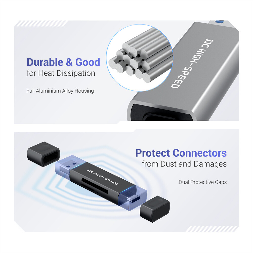 Memory Card Reader USB 3.0 OTG Adapter iPhone Lightning to SD Micro SD SDXC SDHC