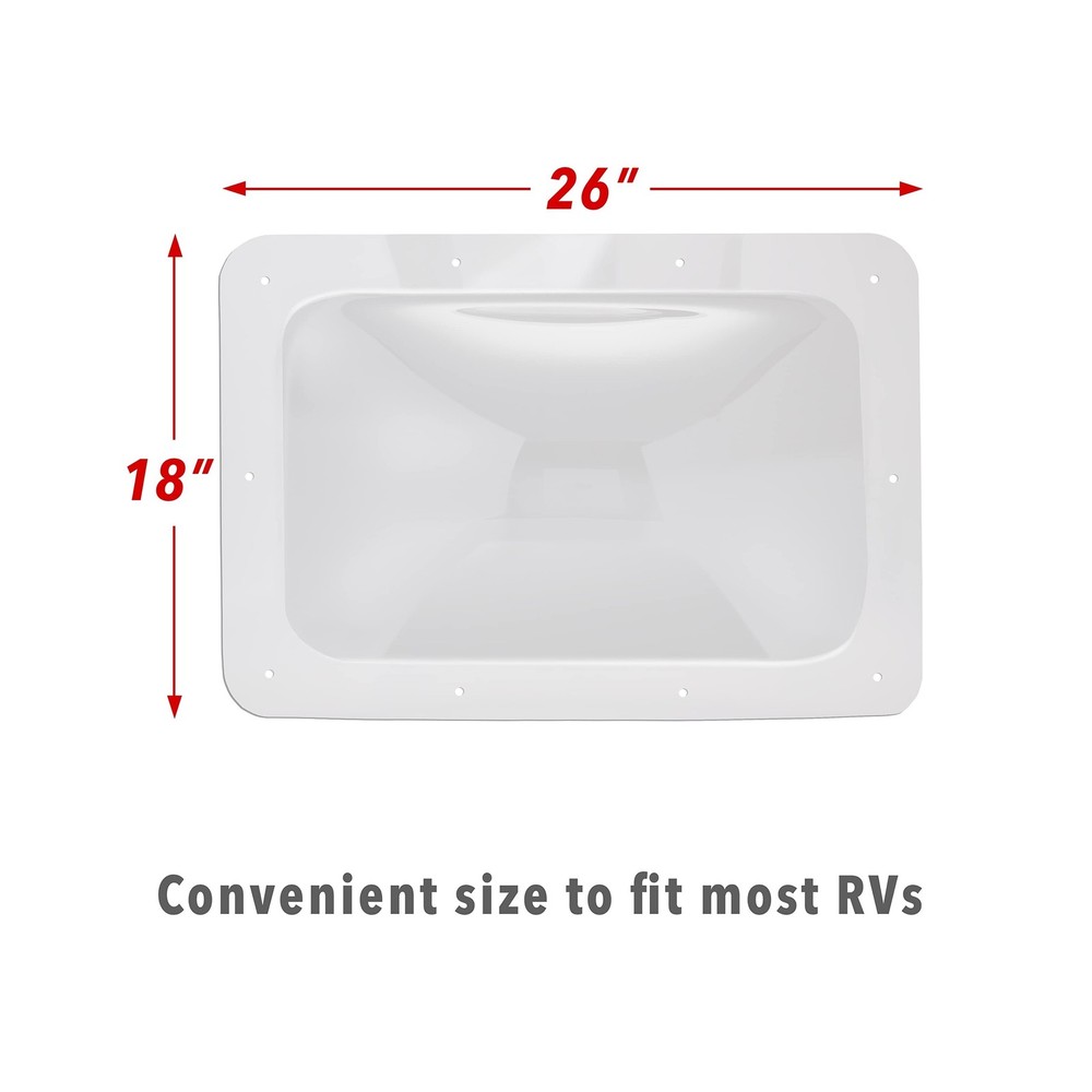 Hike Crew RV Skylight | Universal Skylight Window Replacement Cover for Exter...