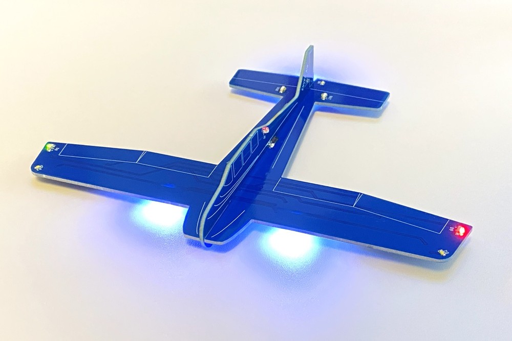 2 Piece Circuit Board Soldering Practice Kit - Airplane