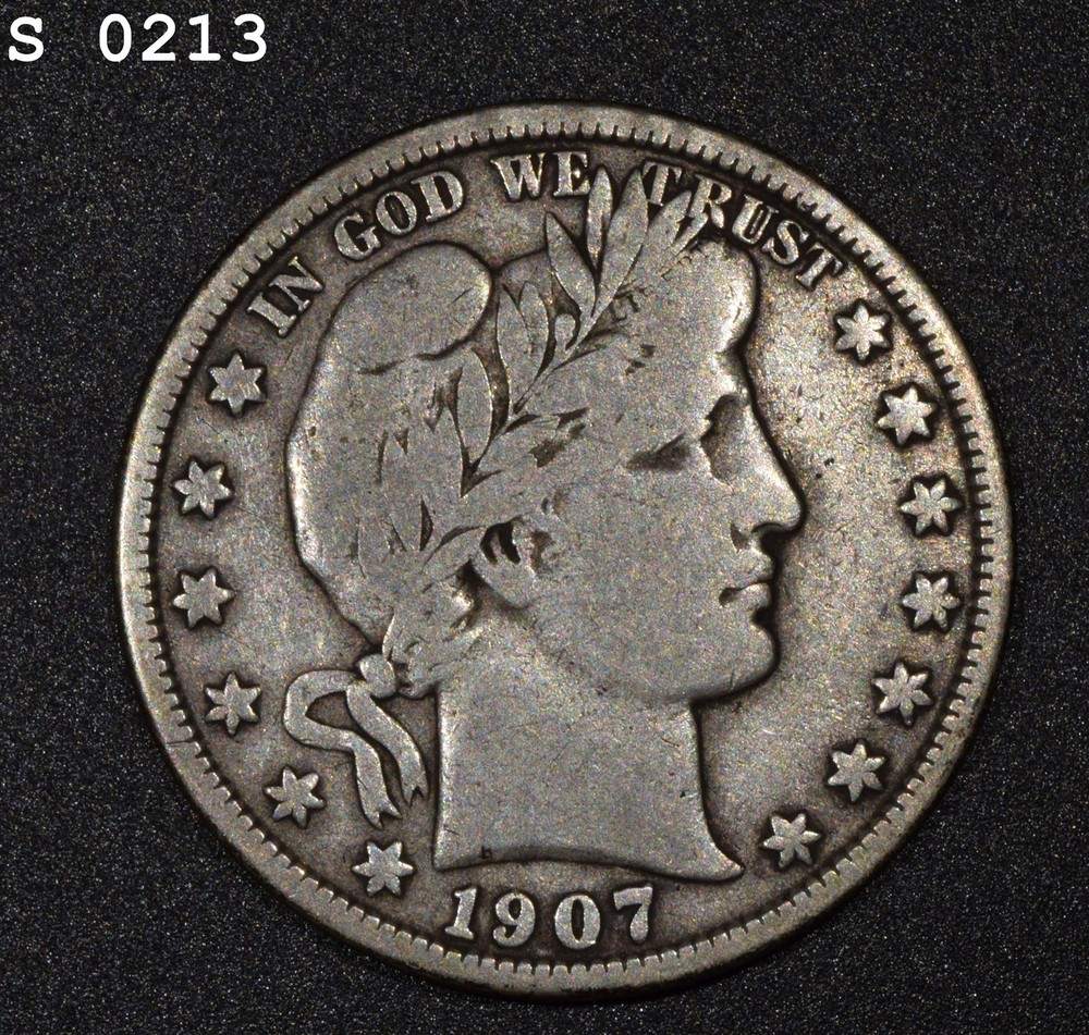 1907-D Barber Half Dollar "Fine"