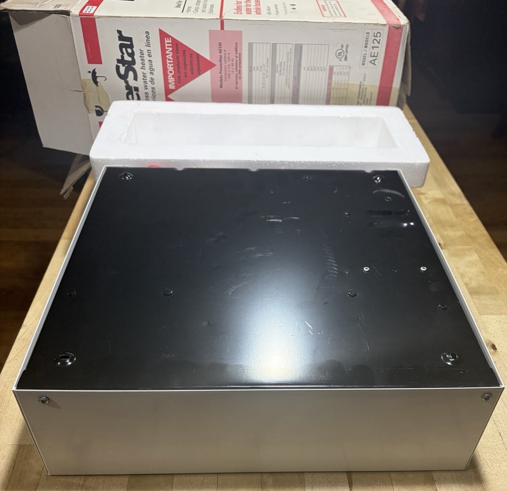 PowerStar AE125 Electric Tankless Water Heater Whole House Compact White 240V