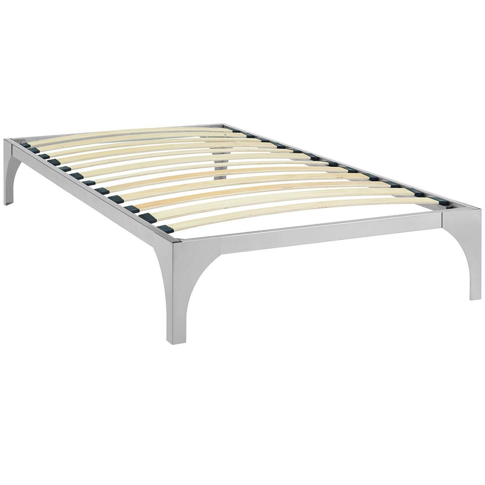 Modway Ollie Twin Bed Frame in Silver