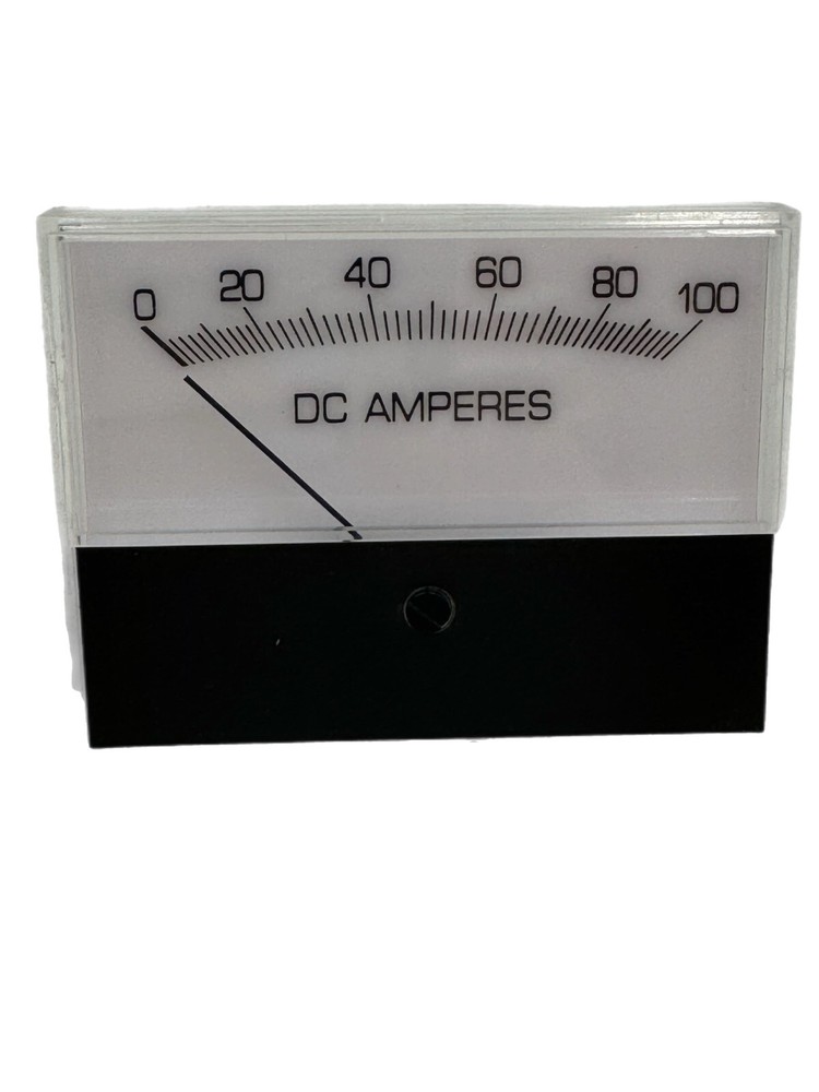 White 0-100 DC AMP Meter / Gauge