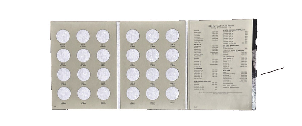 KENNEDY HALF DOLLAR COIN FOLDER (STARTING 2000) WHITMAN #2942