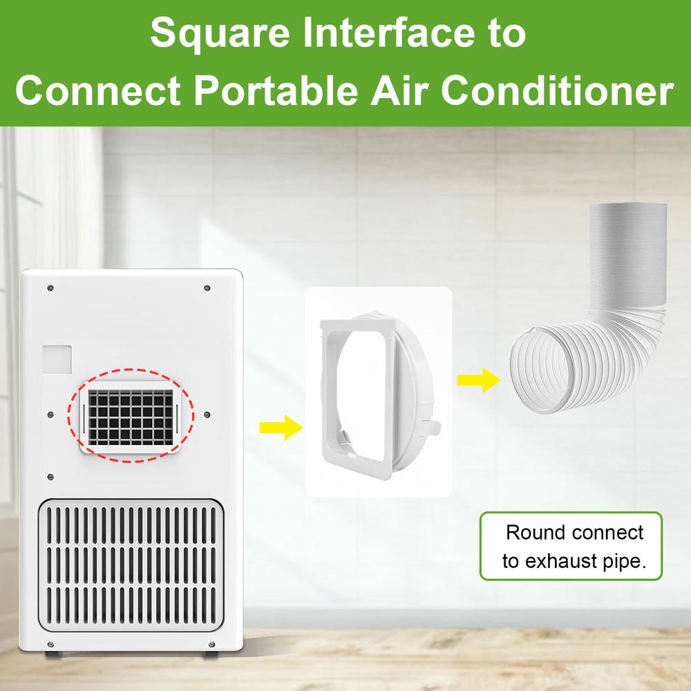 Portable Duct Interface Replacement For Air Conditioners Exhaust Hose Connector