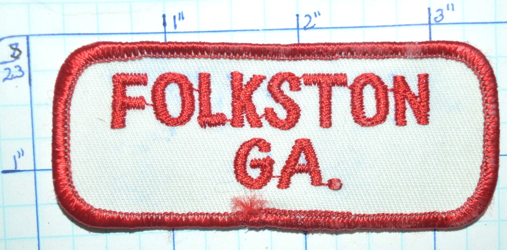 FOLKSTON GEORGIA 3.25" VINTAGE PATCH