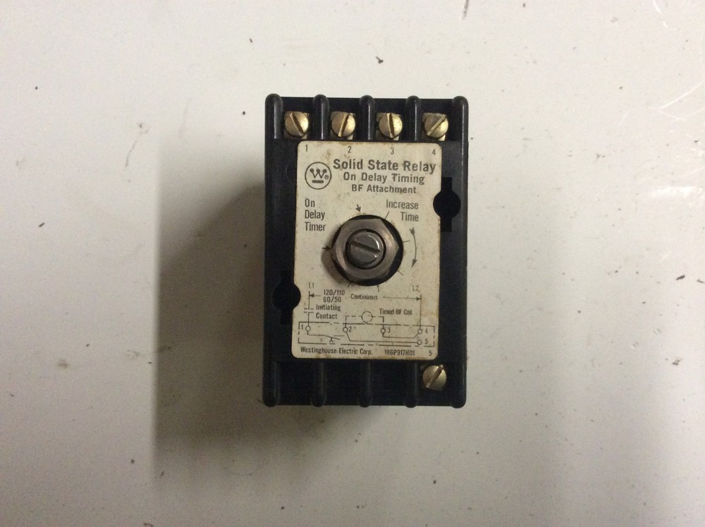 Westinghouse 186P917H01 Solid State Relay On Delay Timing Timer - M74
