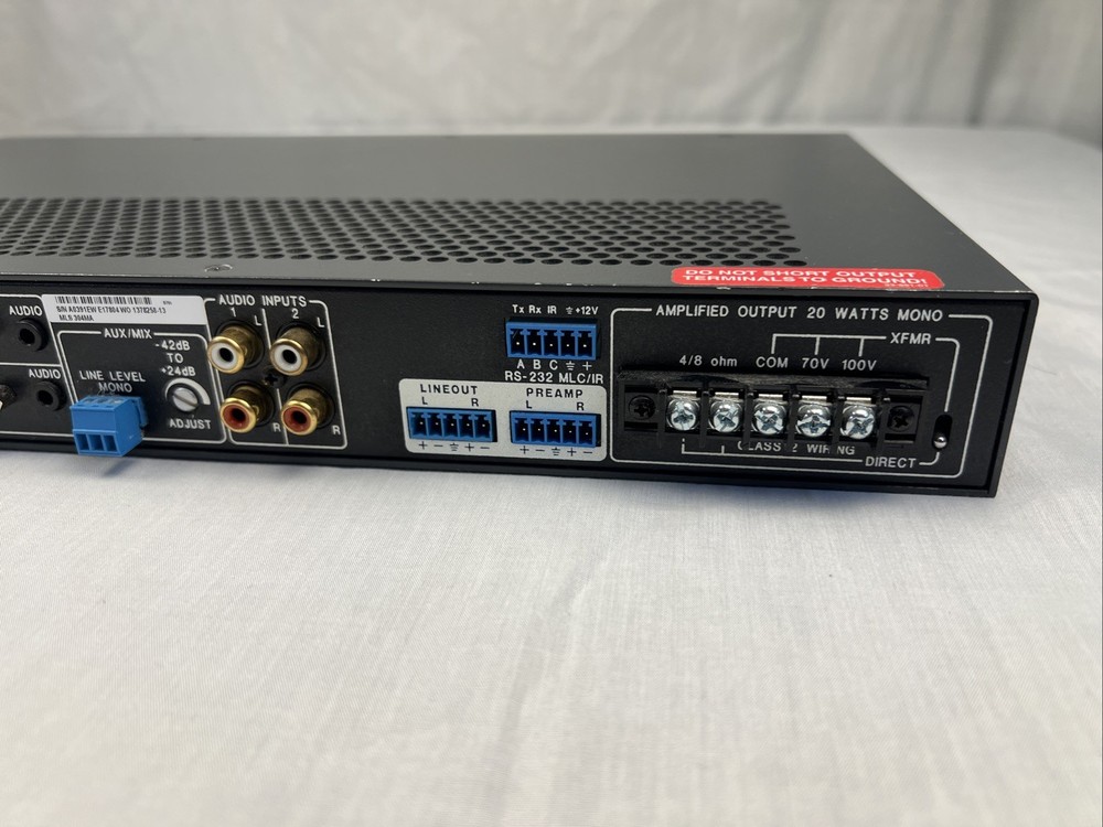 Extron MLS 304MA Multi-Format Switcher with 24W Mono Amplifier – 4 Inputs