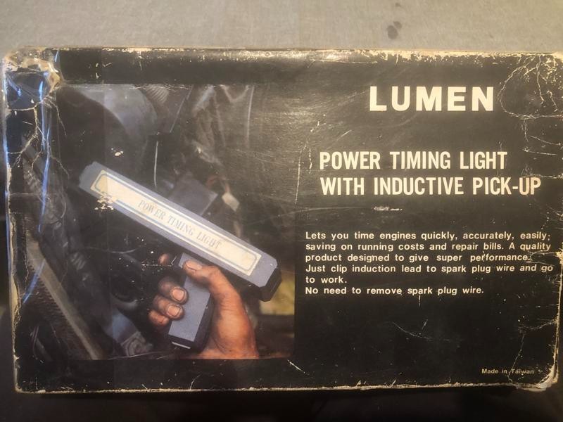 Lumen timing light with Inductive pick-up