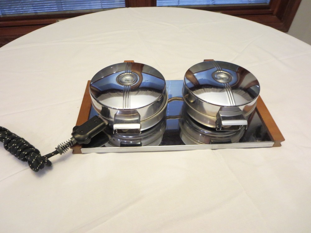 Vintage Toastmaster Double Chrome Waffle Maker