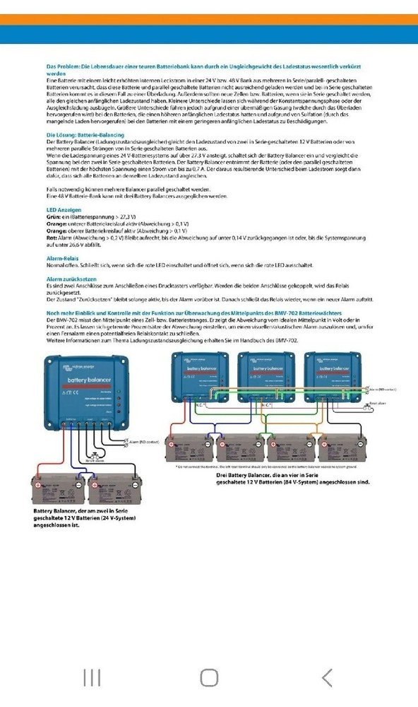 Victron Batteries Balancer 12/24 V