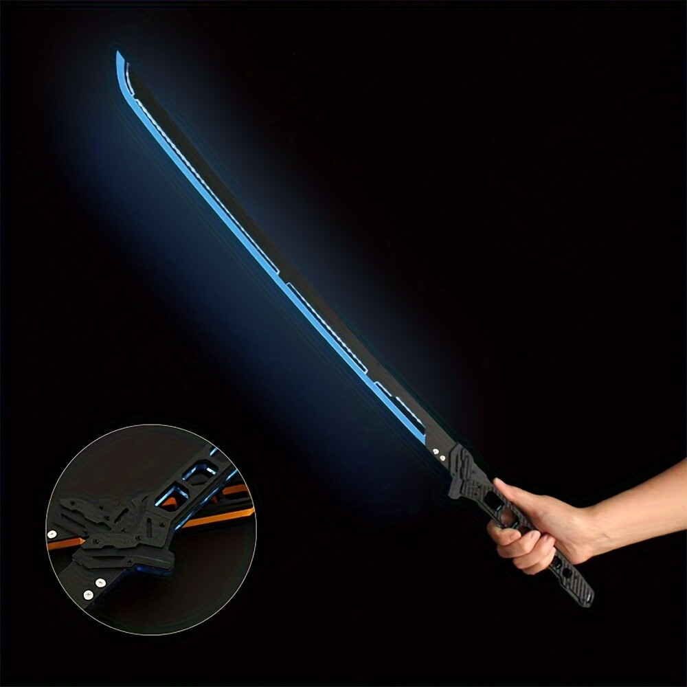 LED Illuminated Samurai Sword Replica - Bright Light, Ideal for Room Decor
