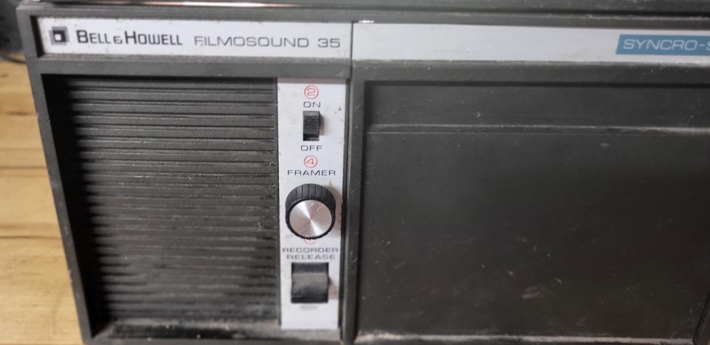 Vintage Bell & Howell Projector Filmosound 35 M Powers On Untested