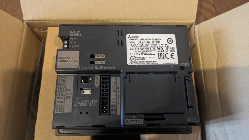 One Mitsubishi GT2104-RTBD Touch Panel New In Box Expedited Shipping