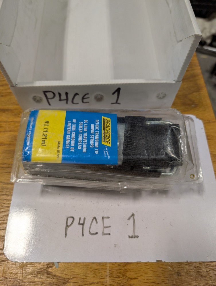 Seachoice 51221 Transom Tie Down Strap 2"x48" PAIR Black Trailer (P4CE1)