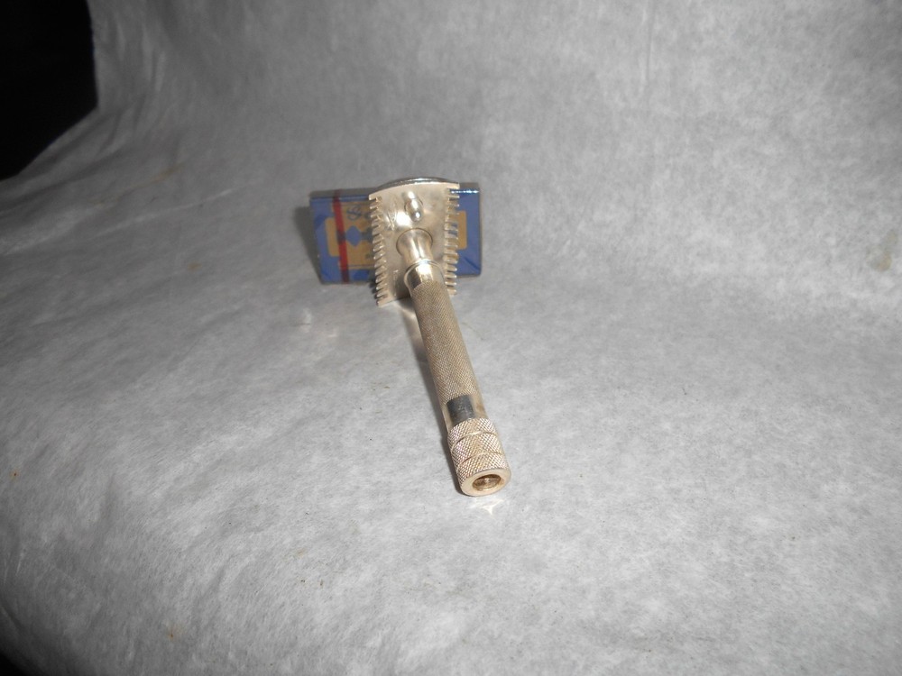 Gillette 1919 Old Type Razor Three Piece Silver 96