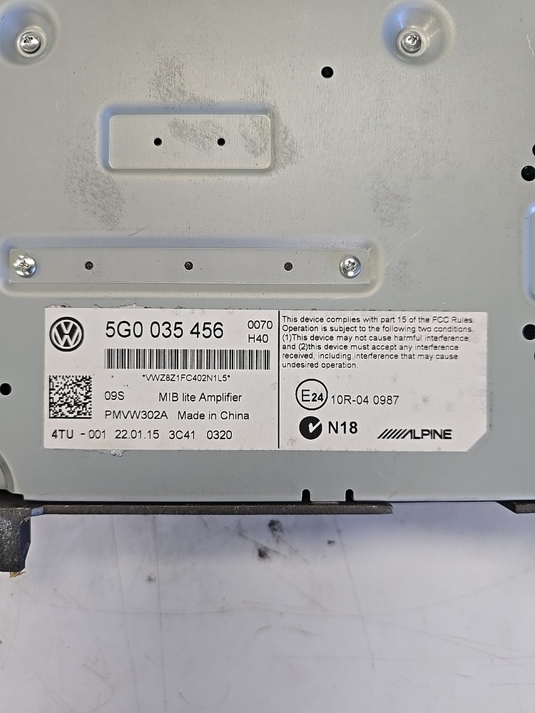 VW Fender Audio System Amplifier