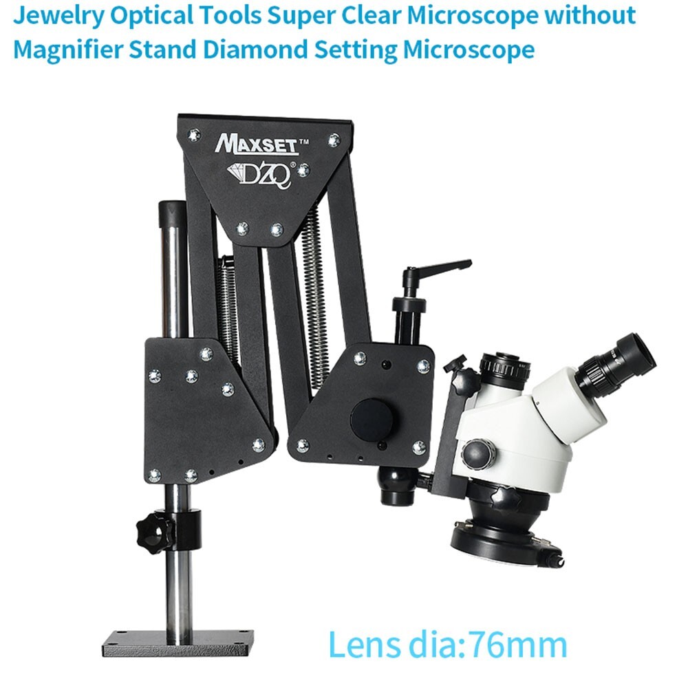 7X-90X Trinocular Stereo Microscope Camera 2K 24MP Magnifier Stand 144 LED