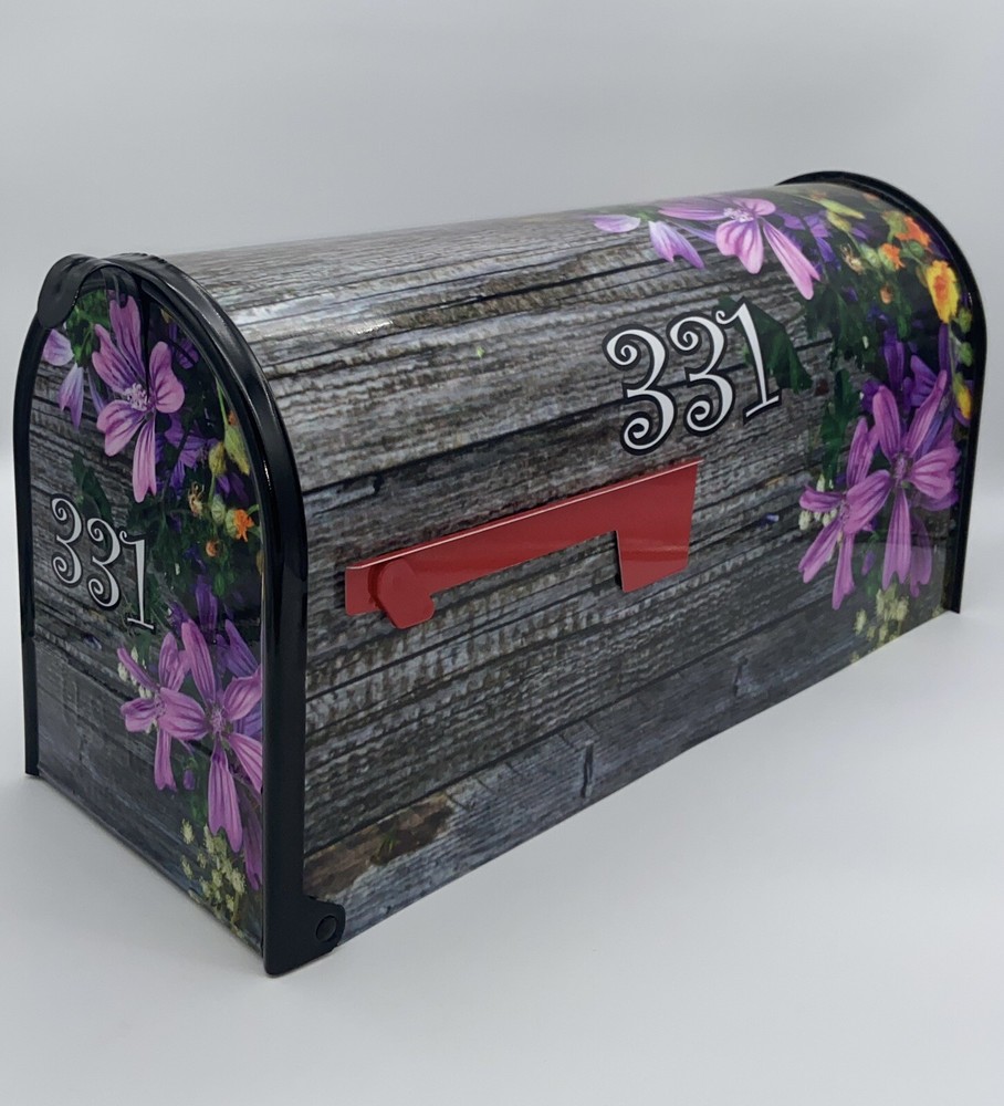Flowers Custom Mailbox Gift For Dad, Farm Mailbox Gift For Mom