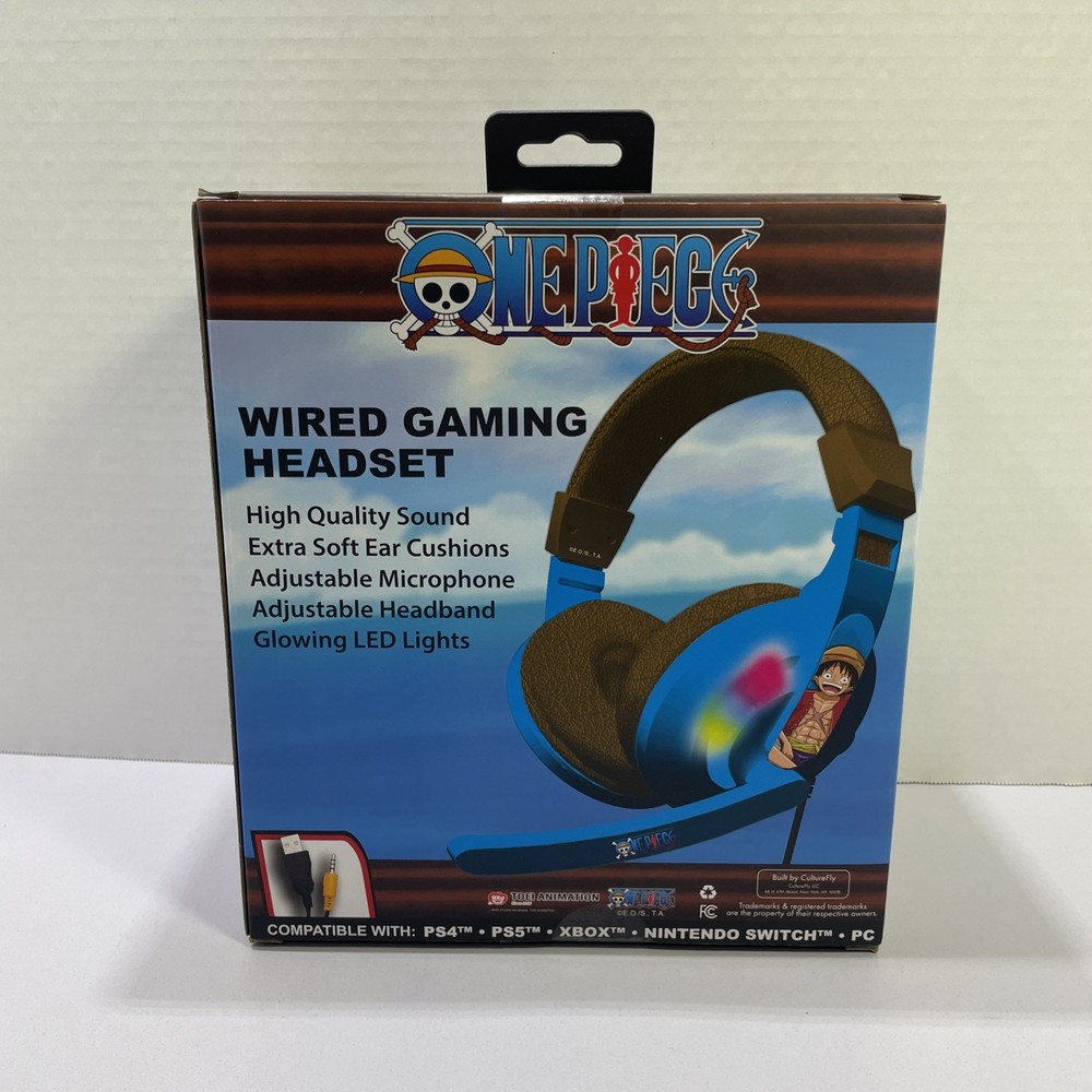 ONE PIECE Wired Gaming Headset LED Multi Compatible Platform