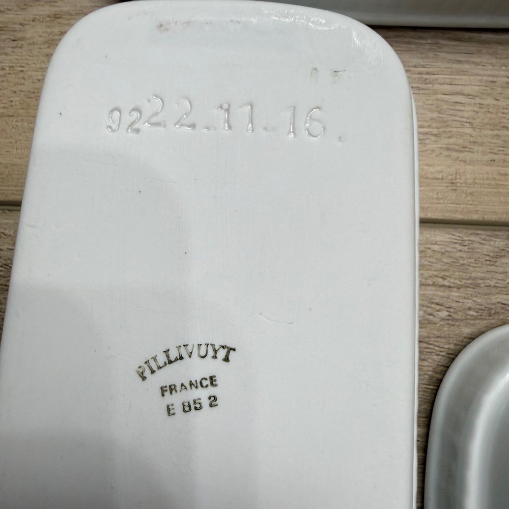 Pillivuyt Rectangular White Individual Au Gratin Baking Dish Set 4 Discotinued