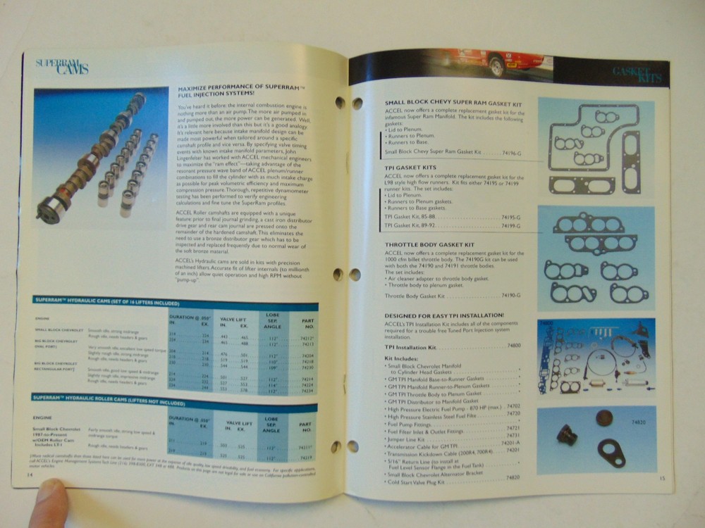 Vintage Original 1996 Accel Engine Management Systems Catalog