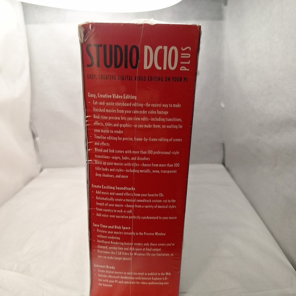 Pinnacle Studio DC10 Plus PC Video Editing Windows 98 Big Box Sealed
