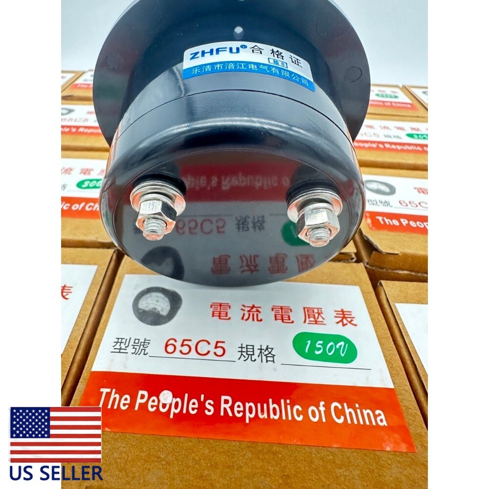 1PC DC 0 ~ 150V Round Analog Volt Pointer Needle Panel Meter Voltmeter