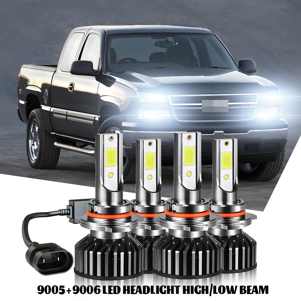 LED Headlights Lights Bulbs for Chevy Silverado 1500 2500HD 3500 1999-2006