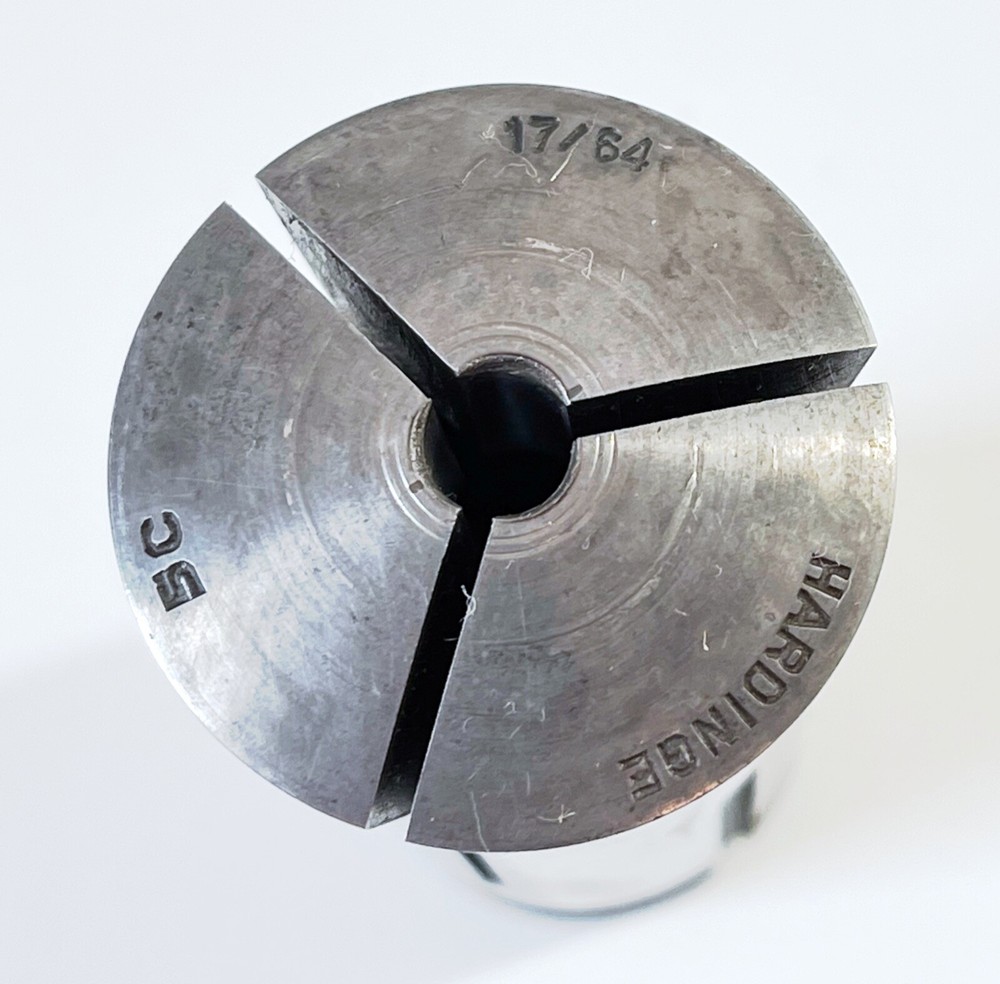 17/64" HARDINGE 5C Round Collet External & Internal Threads USA .2656"