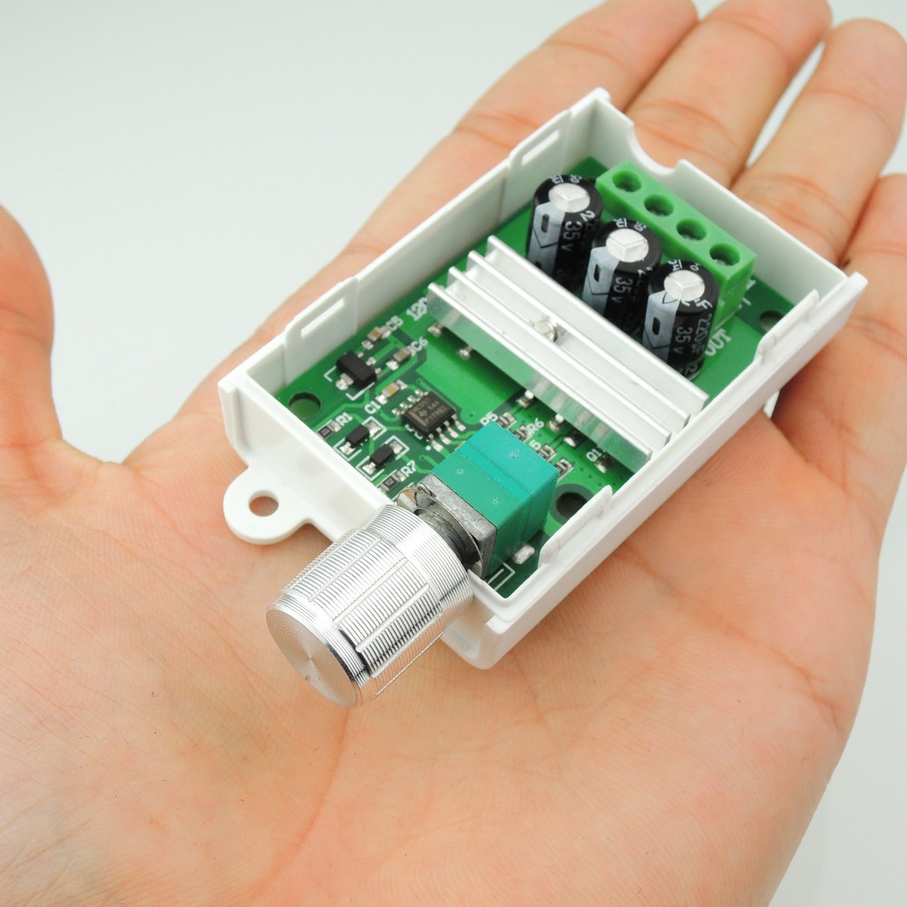 6V-28V 3A Max PWM DC Motor Speed Controller Switch Function with White Shell UG