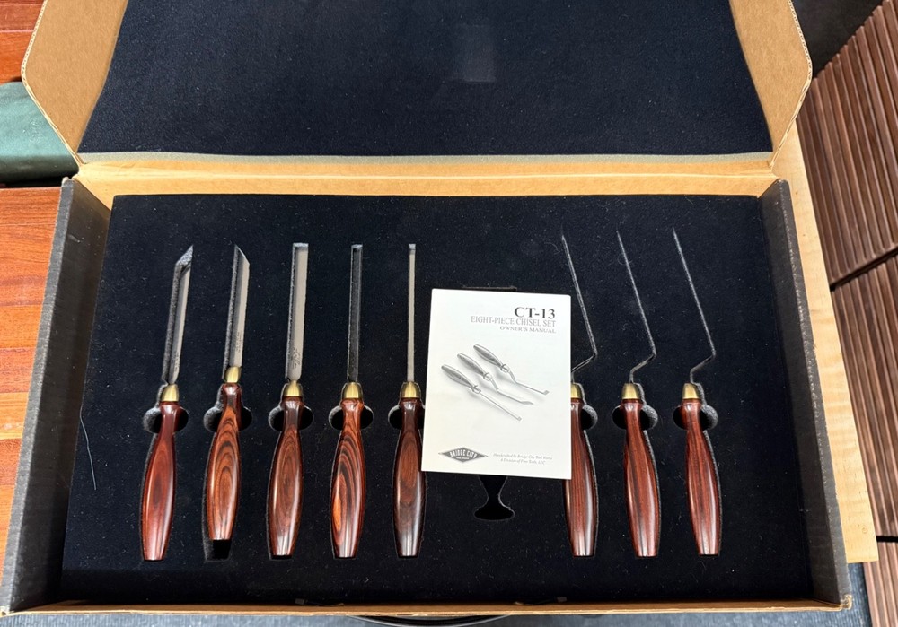 Bridge City Tool Works Commemorative Tool #13 - 8 piece Chisel Set, Box, Unused