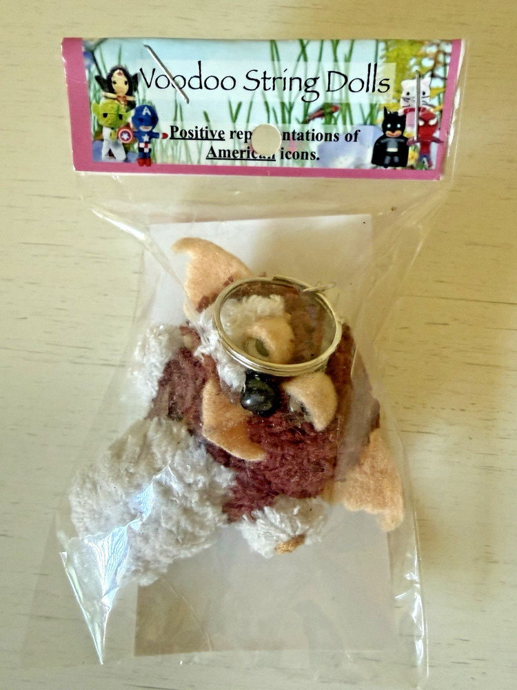 Gizmo voodoo string Doll keychain new in packaging 2in