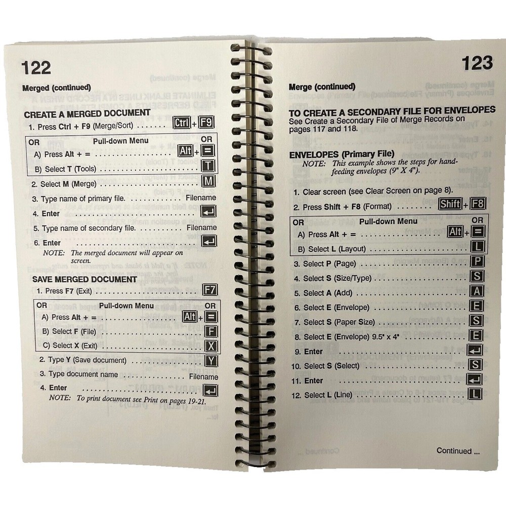 Vintage DDC Microsoft Windows 5.1 IBM PC Quick Reference Guide Book 1990's