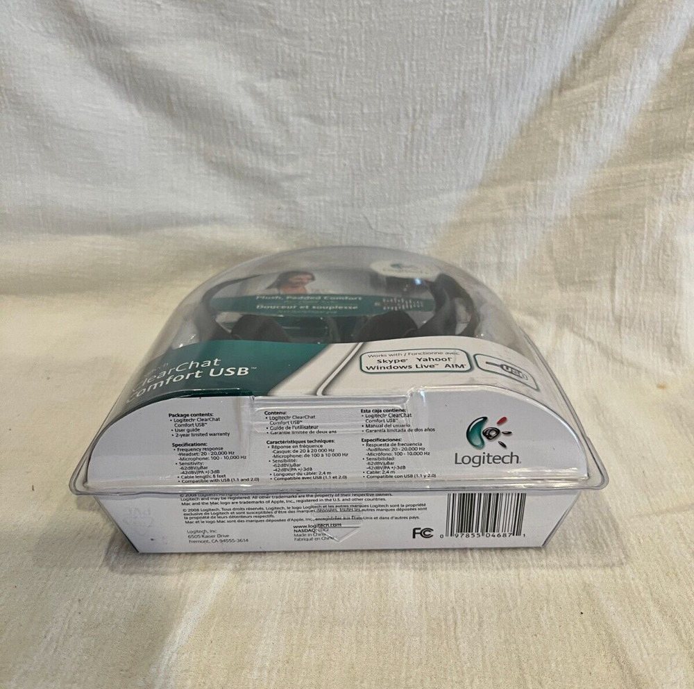 Clear Chat Comfort USB Logitech Noice canceling Microphone