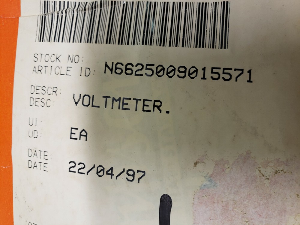 6625009015571 VOLTMETER Simpson