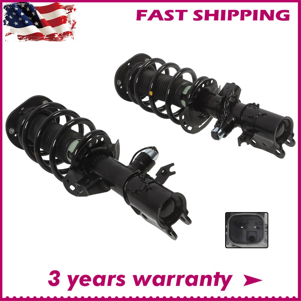 Pair For 2017-2020 Lincoln Continental Front Shock Struts Assemblies w/Electric