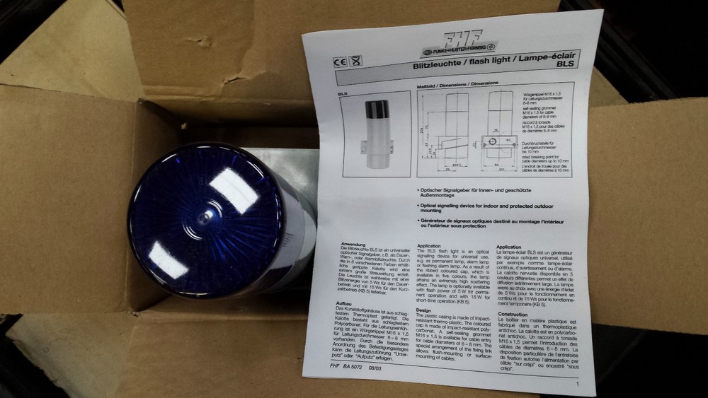 FUNKE HUSTER BLS30 BLUE WARNING LIGHT (R6S3.5)