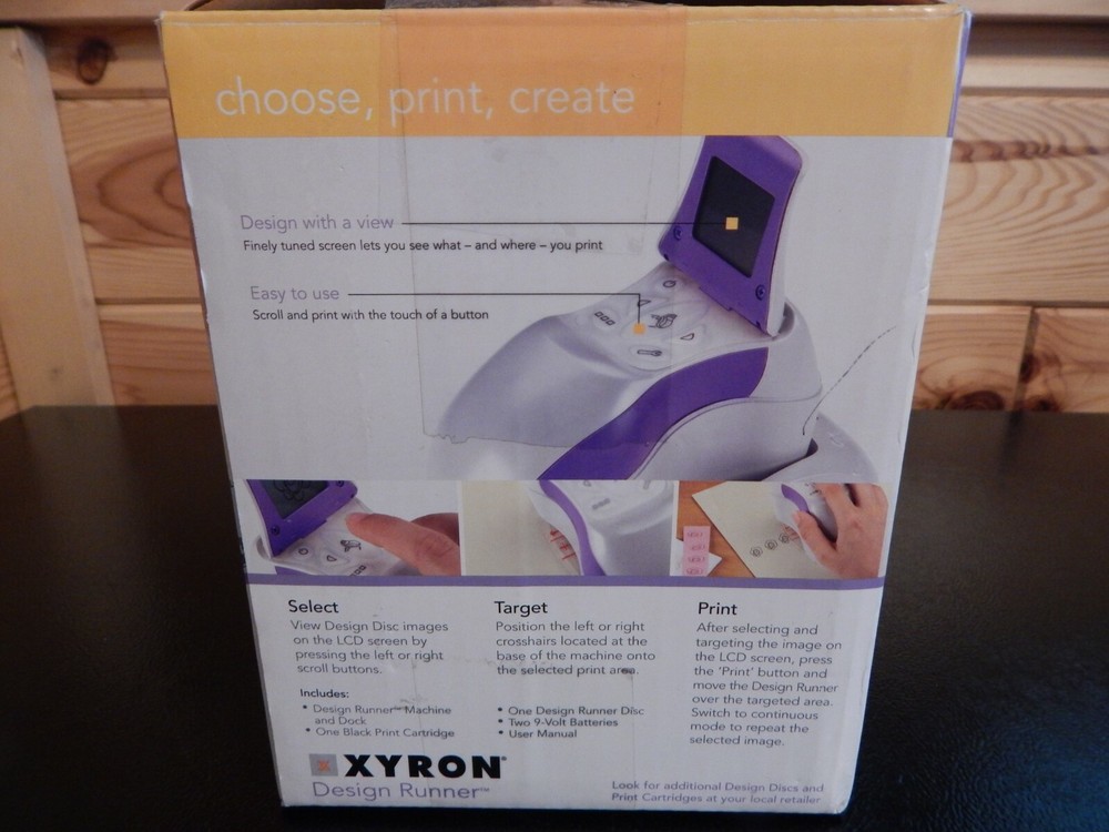 Xyron 24139 Design Runner Handheld Cordless Printer