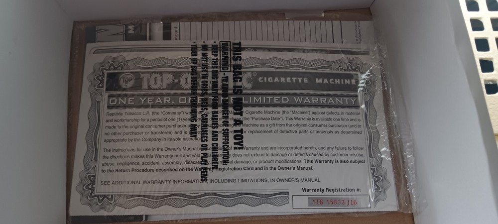 T.O.P. Top-O-Matic Cigarette Rolling Machine
