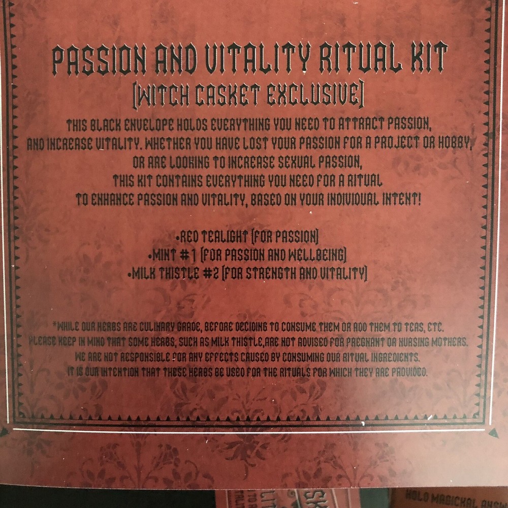 Witch Casket Spell Set