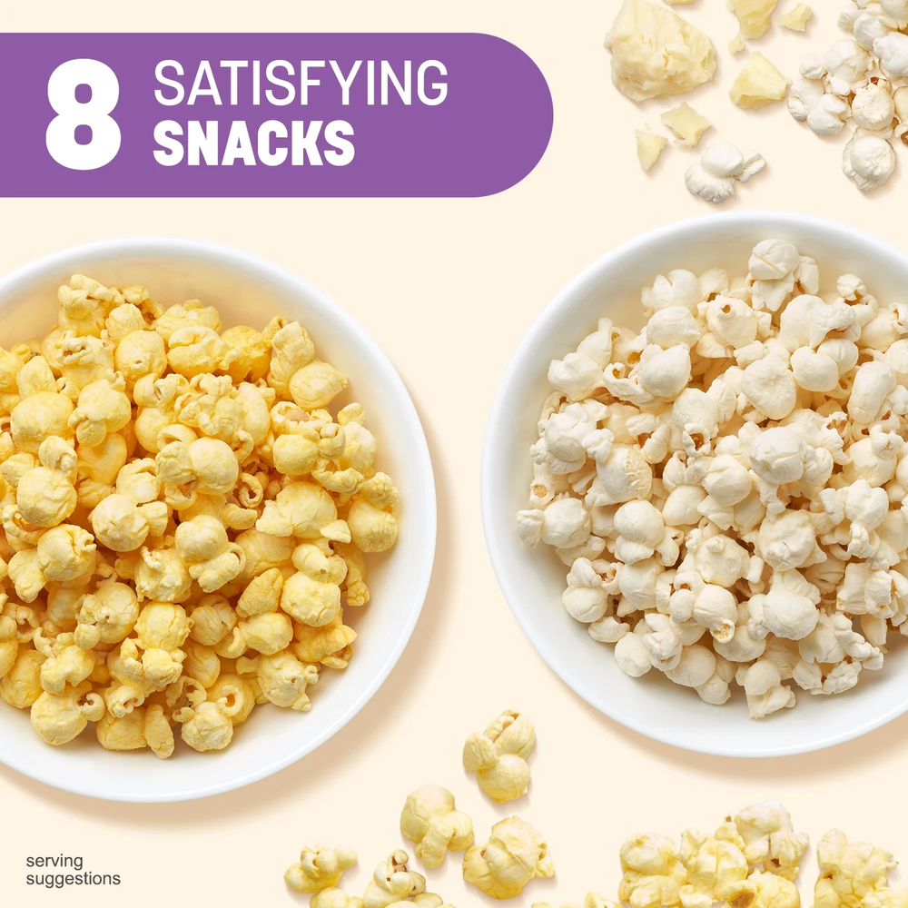 Nutrisystem Popcorn Variety Pack, White Cheddar and Butter, 8 Count