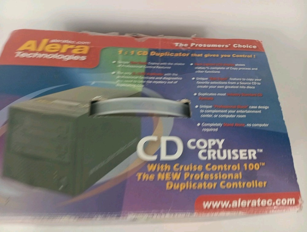 Aleratec Copy Cruiser 1:1 CD Duplicator Copier Burner NEW OPEN BOX